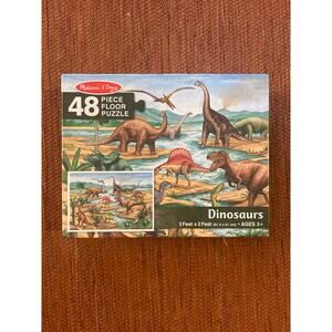 Melissa & Doug Dinosaurs Jumbo Jigsaw Floor Puzzle 48pcs 2 X 3ft NWT